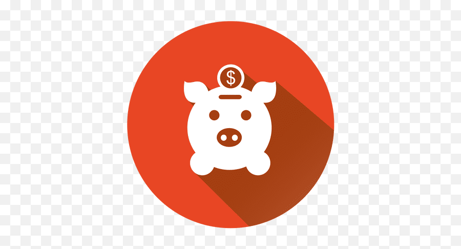 Pig Bank Circle Icon - Transparent Png U0026 Svg Vector File Circle Piggy Bank Icon Png Emoji,Emoji Leaf And Pig