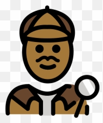 Man Detective Emoji Clipart -