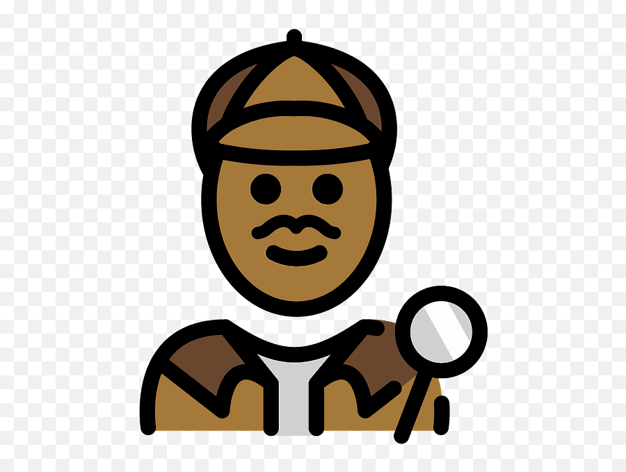Man Detective Emoji Clipart - Detective,Crawling Emoji