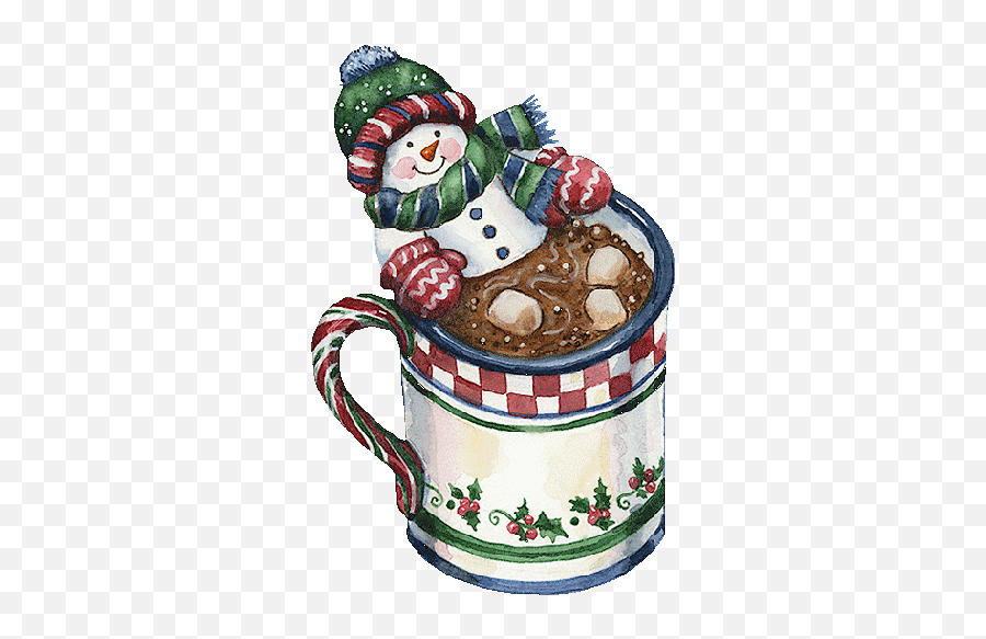Dessin Bonhomme De Neige - Cocoa Christmas Clip Art Emoji,Hot Cocoa Emoji