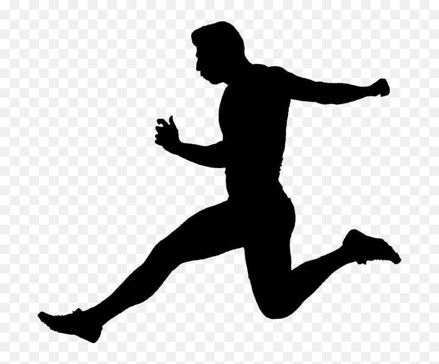 Person Running Silhouette - Person Running Silhouette Emoji,Running Emoji Text