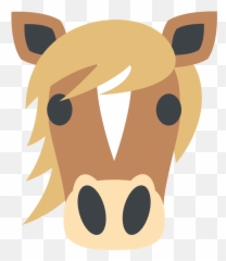 Emojione 1f434 - Horse Face Clip Art Emoji,Rainbow Emoji