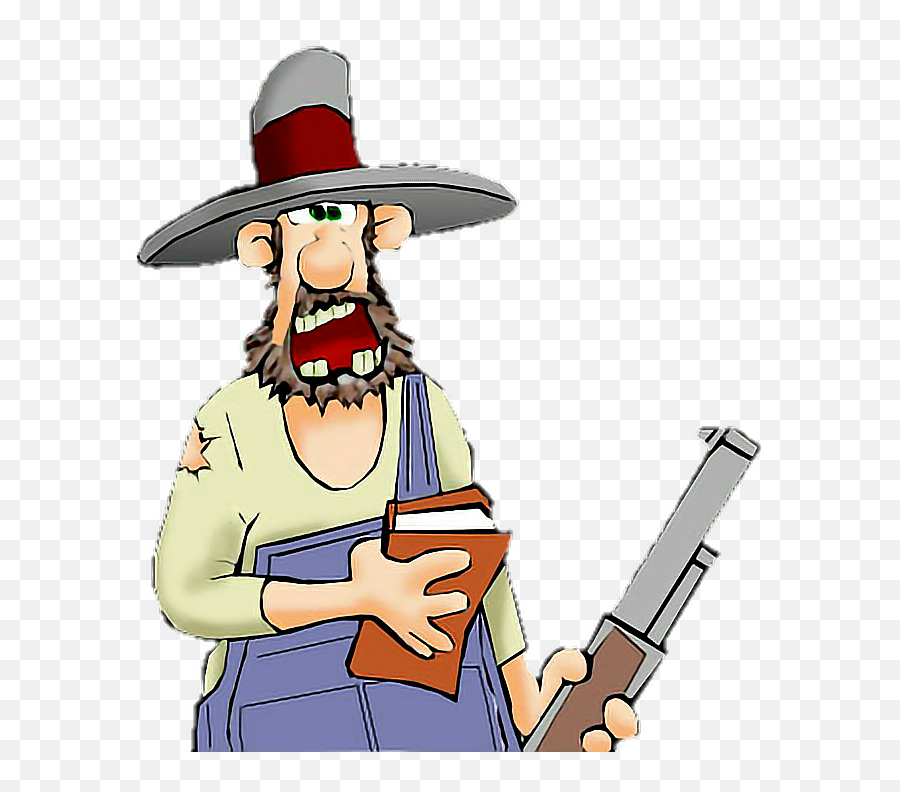 Hillbilly Redneck Hunting Hunters - Cartoon Emoji,Hillbilly Emoji