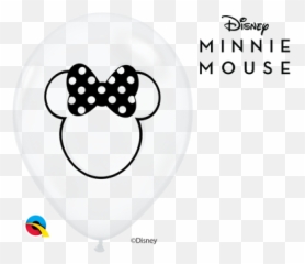 Latex Balloons Diamond Clear - Minnie Mouse Silueta Emoji,Mouse Emoticon