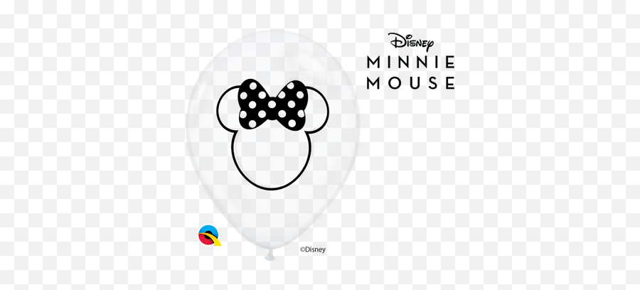 Latex Balloons Diamond Clear - Minnie Mouse Silueta Emoji,Mouse Emoticon