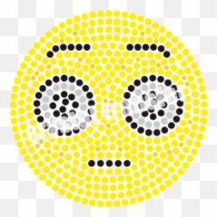 No Emotion Emoji Rhinestone Heat Transfers Wholesale - Triangulos En Un Circulo,Heat Emoji