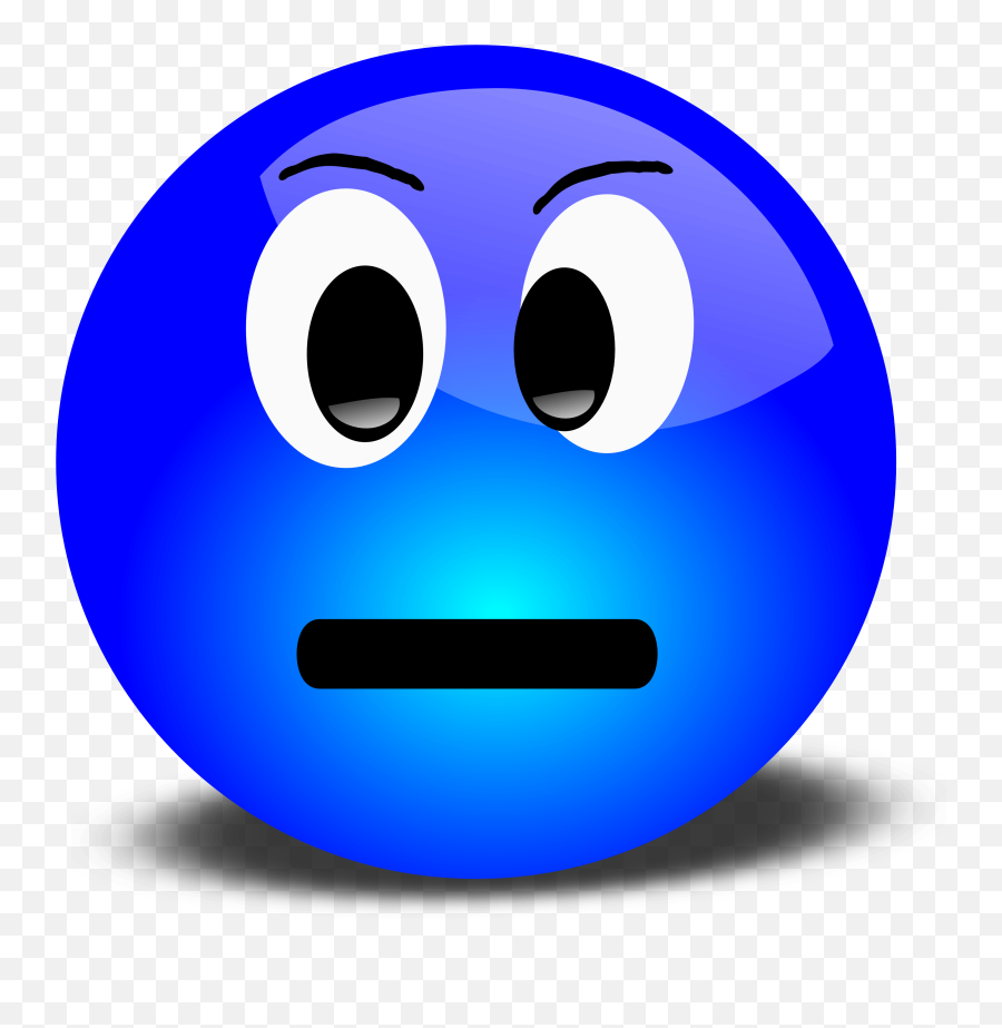 Mean Face Clip Art - Confused Face Clip Art Emoji,Groan Emoji
