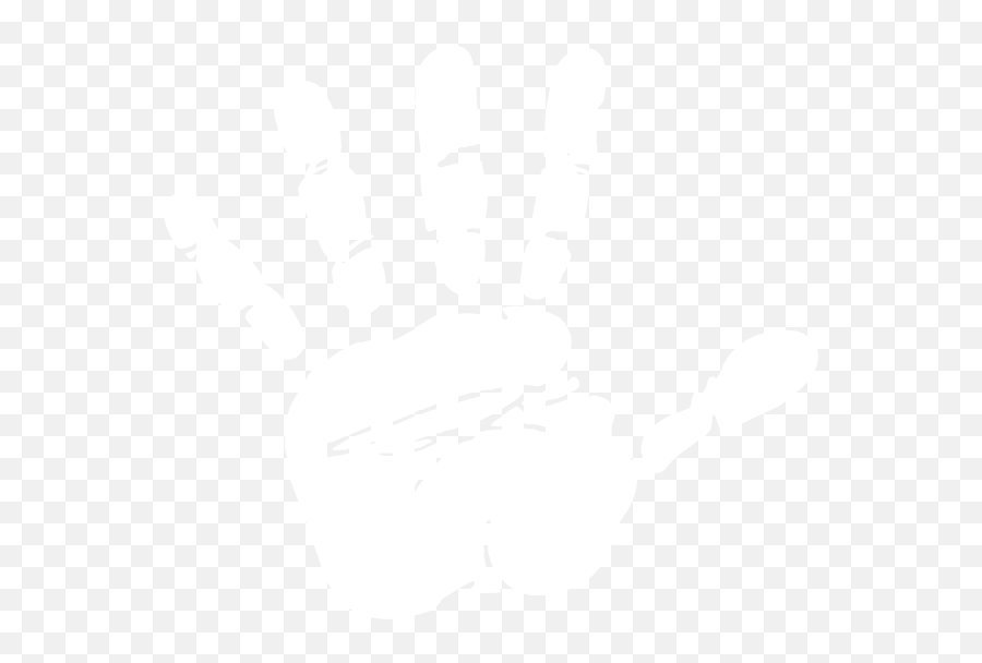 Download Handprint Clipart Palestine - Hand Print White Png Emoji,Palestine Emoji