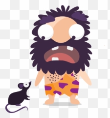 Cave Man Emoticon Emoji Sticker Scared Free Icon Of The - Png Pack Funny