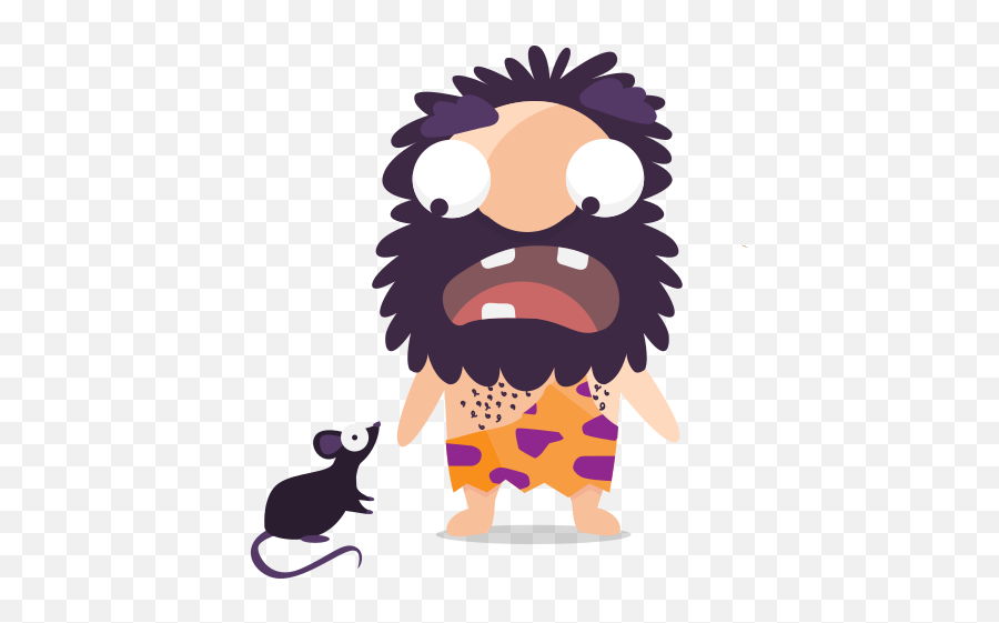 Cave Man Emoticon Emoji Sticker Scared Free Icon Of The - Png Sticker Pack Funny,Emoji Scared