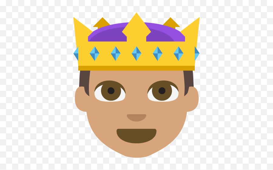 Prince Medium Skin Tone Emoji Emoticon - Emojis Con Corona En Png,Prince Emojis
