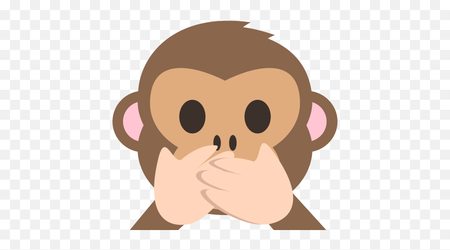 Emojione 1f64a - Cartoon Monkey Face Png Emoji,Cut And Paste Emoji