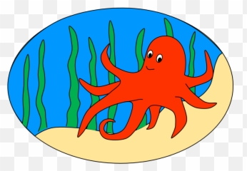 Octopus Clipart Free Images 4 2 - Octopus In The Sea Clip Art Emoji,Octopus Emoji