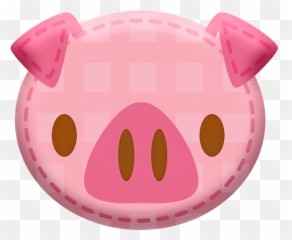 Pig Cartoon Japanese Kawaii Cute Farm - Domestic Pig Emoji,Woman And Pig Emoji