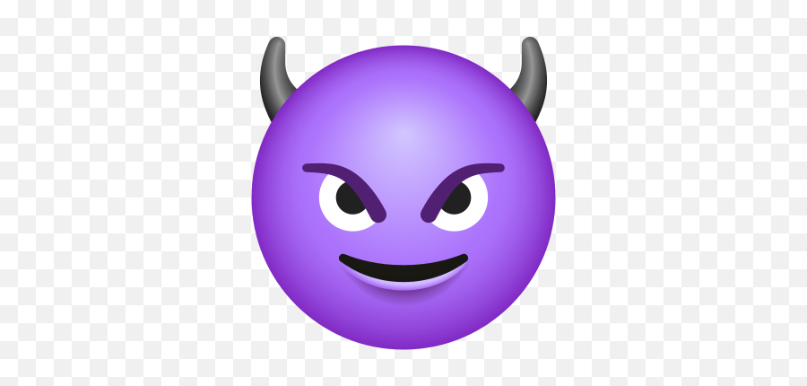 Smiling Face With Horns Icon - Smiley Emoji,Emoticon Devil Horns