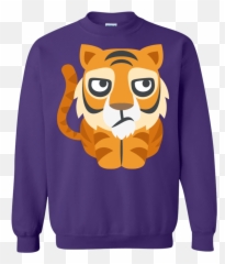Bored Tiger Emoji Sweatshirt,Tiger Emoji