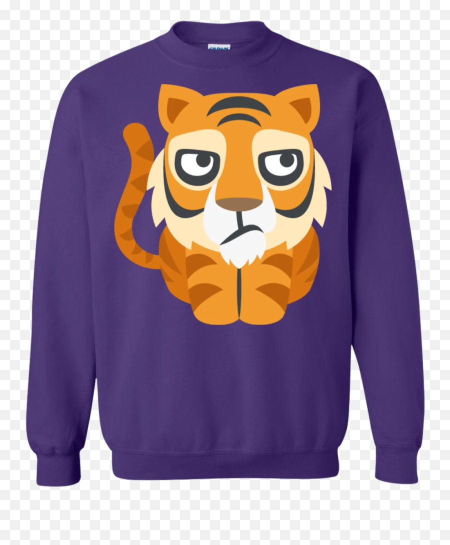 Bored Tiger Emoji Sweatshirt,Tiger Emoji