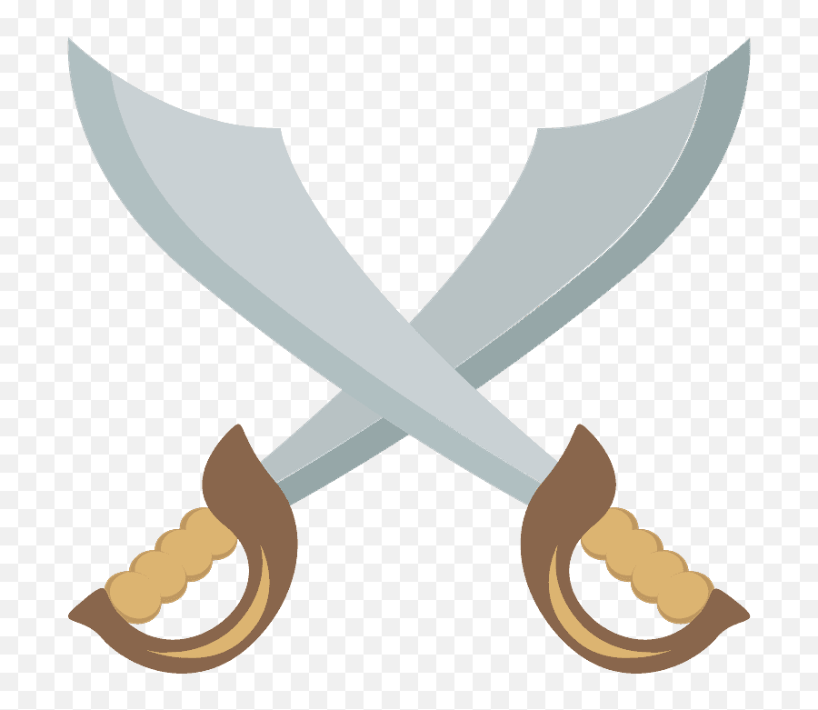 Crossed Swords Emoji Clipart - Crossed Swords Emoji,Dagger Emoji