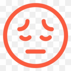 Depressed Emoji Emotion Face Melancholy Sad Social - Cirque Du Fer A Cheval,Unhappy Face Emoji