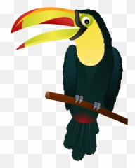 Jungle Clipart Bird - Toucan Emoji