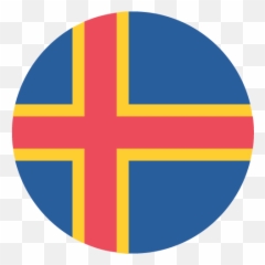 Aland Islands Flag Vector Emoji Icon -