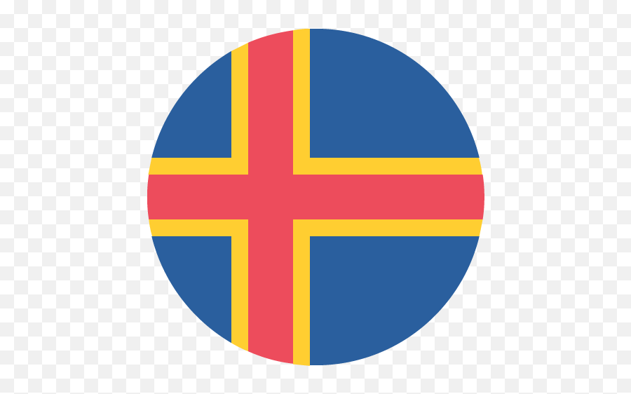 Aland Islands Flag Vector Emoji Icon - Aland Flag Emoji,Emoji Flag