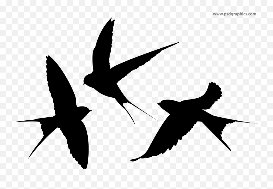Swallow Silhouette Bird - Swallows Silhouette Emoji,Flying Bird Emoji
