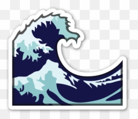 This Sticker Is The Large 2 Inch - Wave Emojis,Flask Emoji