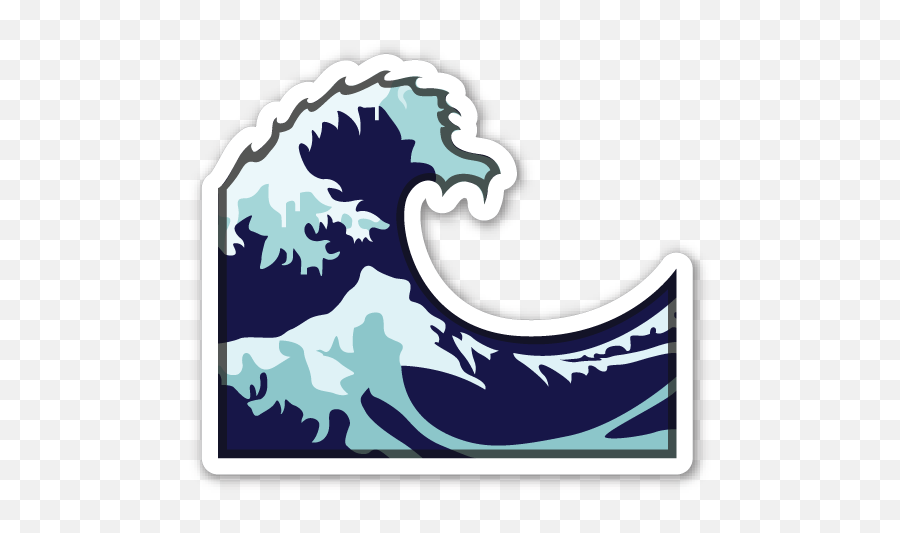 This Sticker Is The Large 2 Inch - Wave Emojis,Flask Emoji