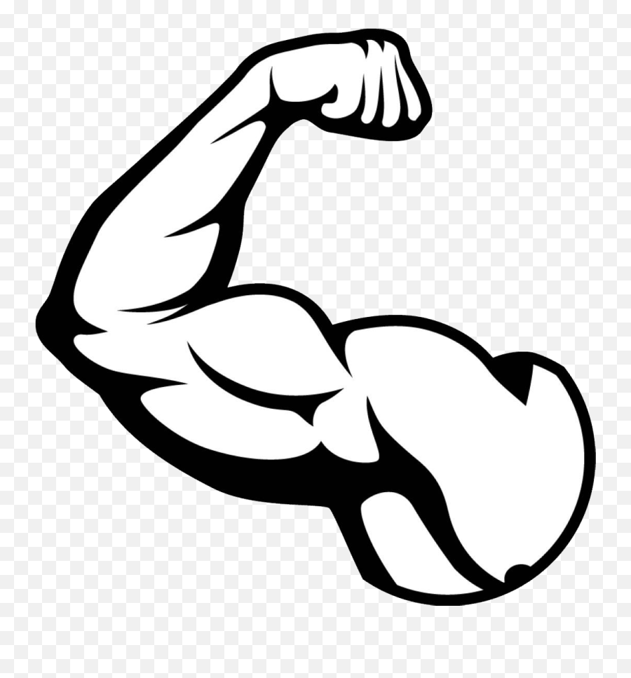 Muscle Clipart No Background - Muscle Clipart Png Emoji,Flexing Emoji