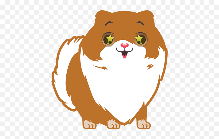 Pom Pom Pomeranian Stickers - Illustration Emoji,Pomeranian Emoji