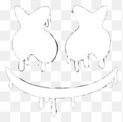 Mashmallow Djs X Caras Gestos Emojis - Marshmallow Black And White