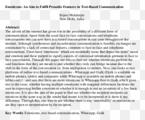 An Aim To Fulfil Prosodic Features In Text - Document Emoji,Steam Emoticons