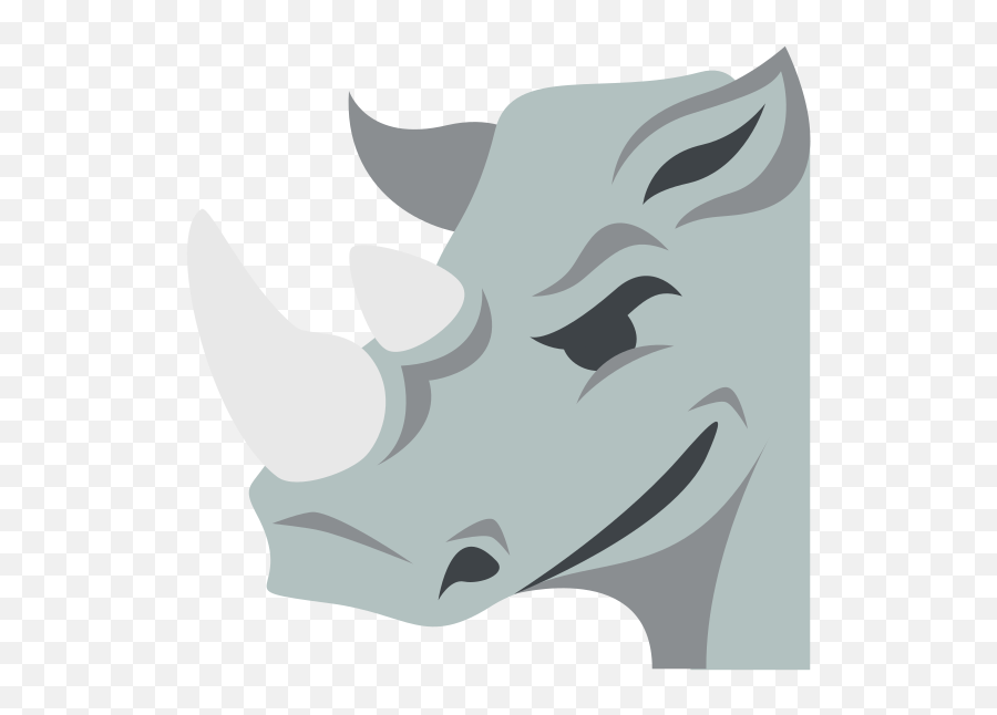 Emojione 1f98f - Rhino Emojis,Where Is The Crown Emoji On Iphone
