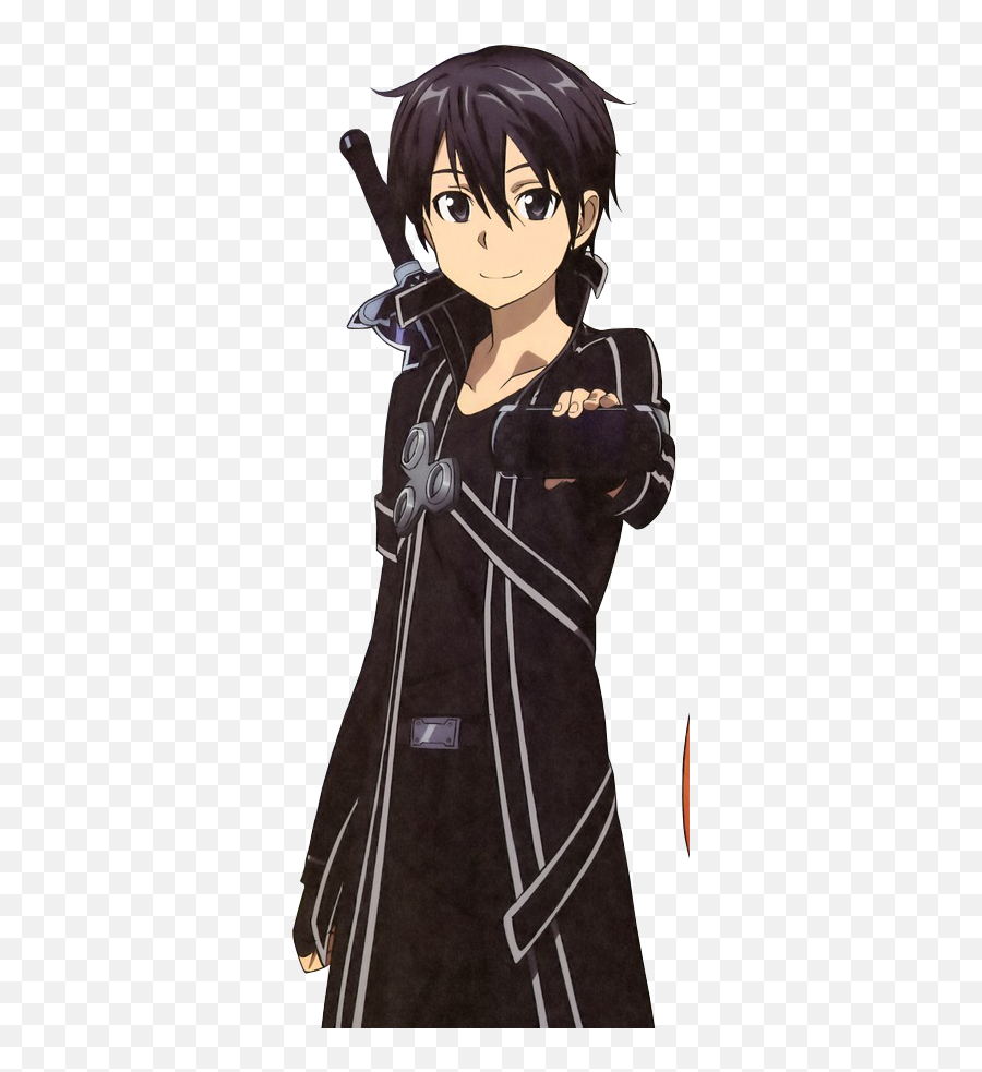 Sword Art Online Kirito Black Jacket - Anime Sword Art Online Kirito Y Asuna Emoji,Sword Art Online Emojis