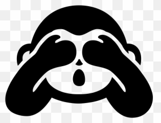 Android Emoji 1f648 - Evil In Black