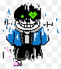 Histale Sans Final Phase - Pixel Art Undertale Sans Emoji,Disbelief Emoticon