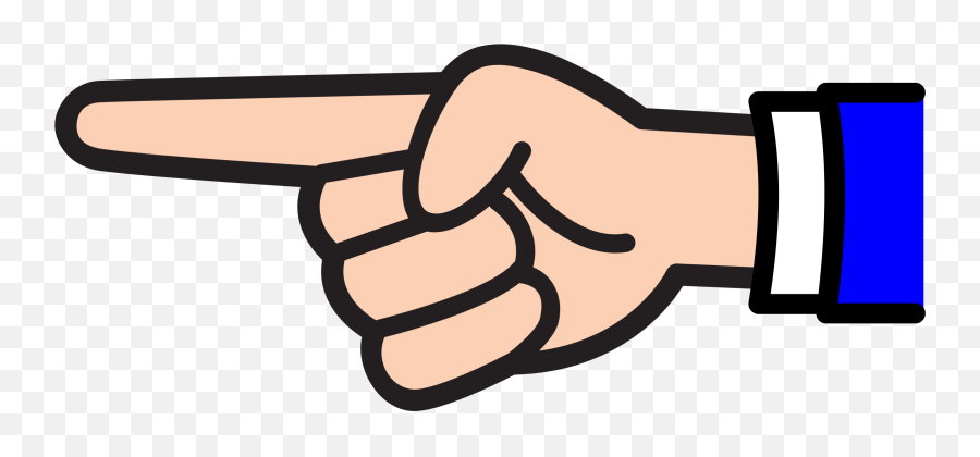 Clipart Png Transparent Png - Pointing Hand Clipart Png Emoji,Finger Point Emoji
