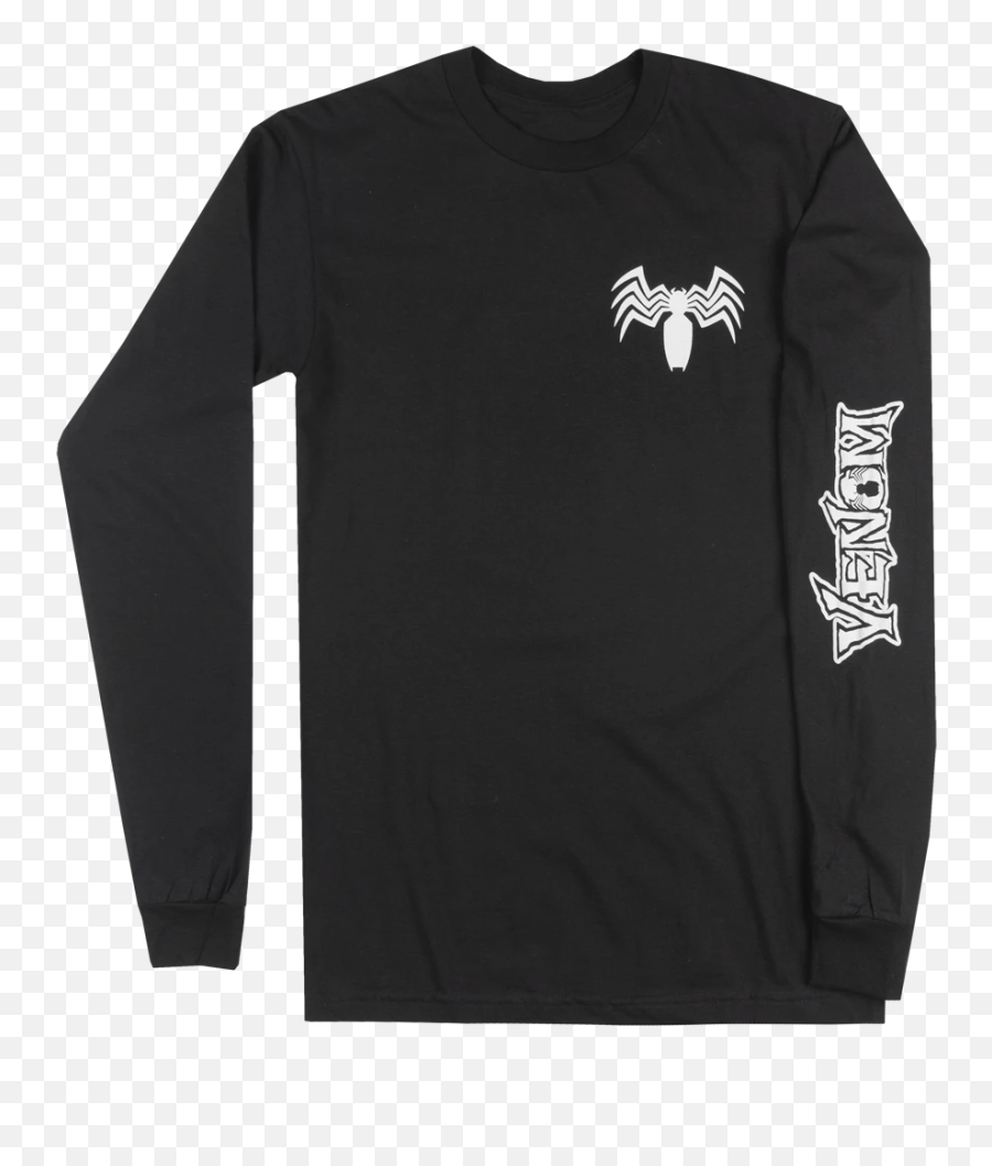 Aint Over Long Sleeve Shirt Black - Venom Symbol Emoji,Venom Emoji