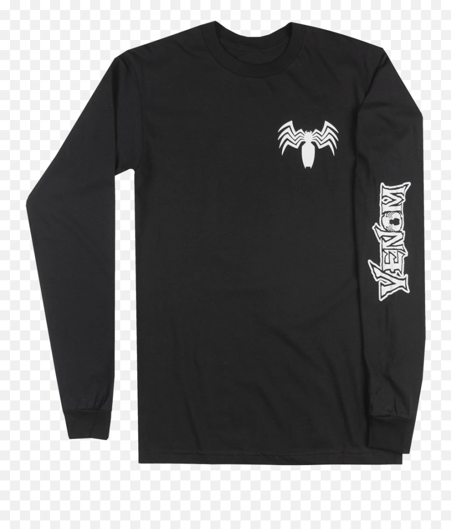 Aint Over Long Sleeve Shirt Black - Venom Symbol Emoji,Venom Emoji ...