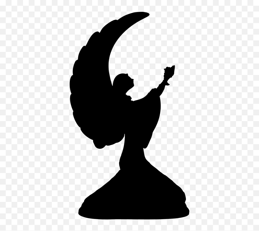 Free Heaven Angel Vectors - Free Angel Silhouette Emoji,Stars Emoji