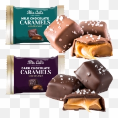 2 - Pack Mrs Callu0027s Sea Salt Chocolate Caramels Mrs Old Fashioned Chocolate Caramels Emoji,Chocolate Bar Emoji
