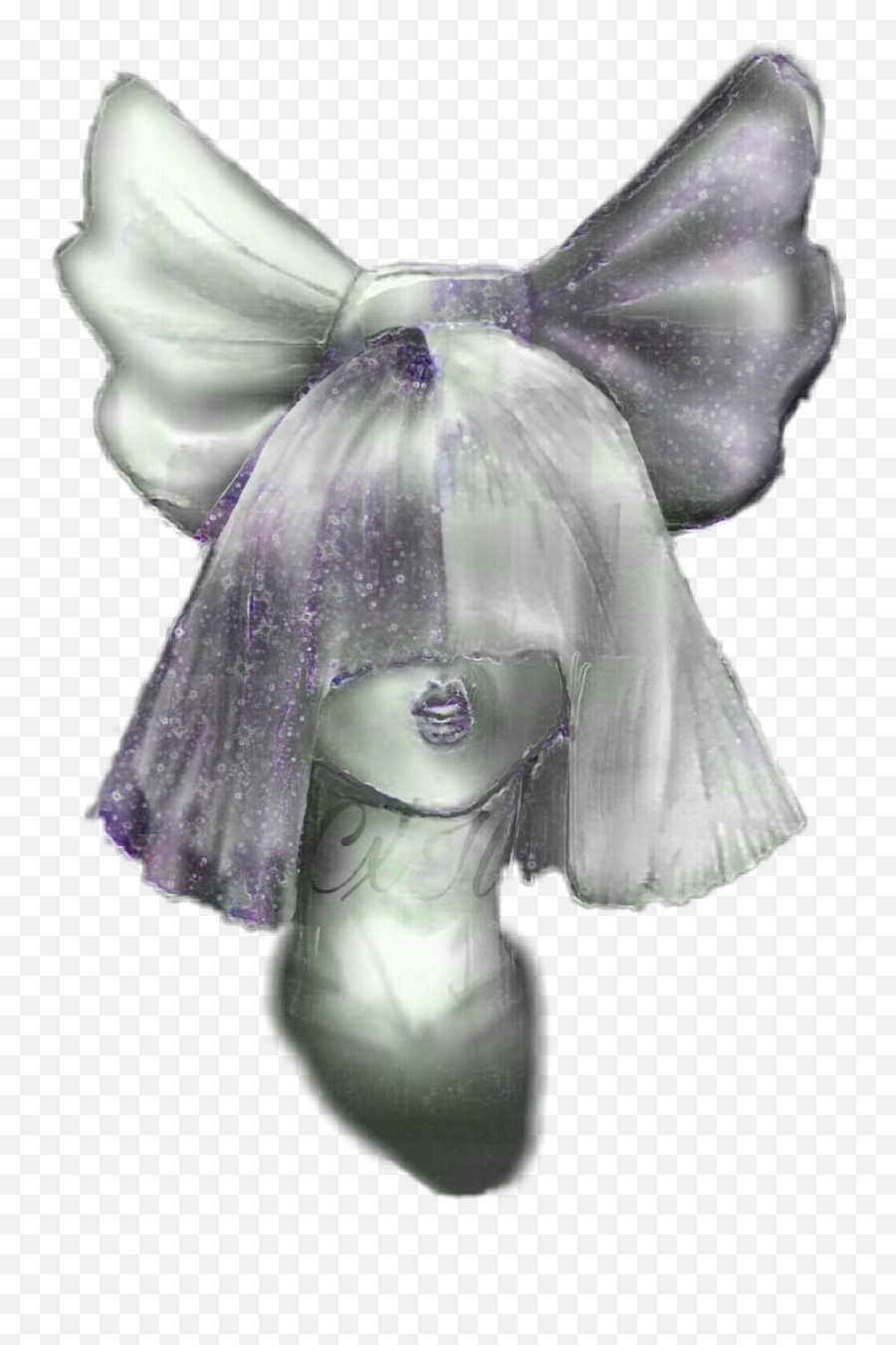 Byme Originalart Drawing Freetoedit Sia Hair Bow Shout - Bat Emoji,Emoji Hair Bows