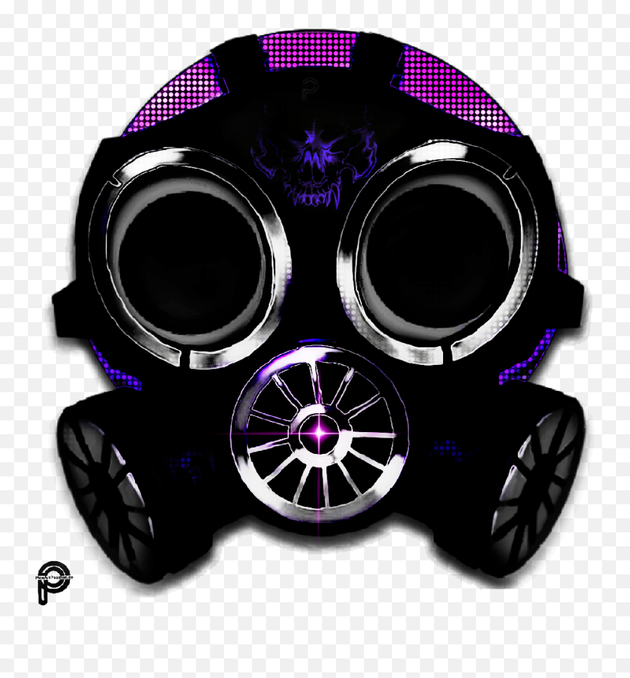 Emoji Gasmask Purple Cartoonart Picsartpassionde Myedi - Circle,Wheel Emoji