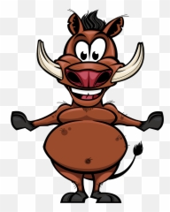 Boar Clipart Warthog - Cute Wild Cartoon Drawing Emoji