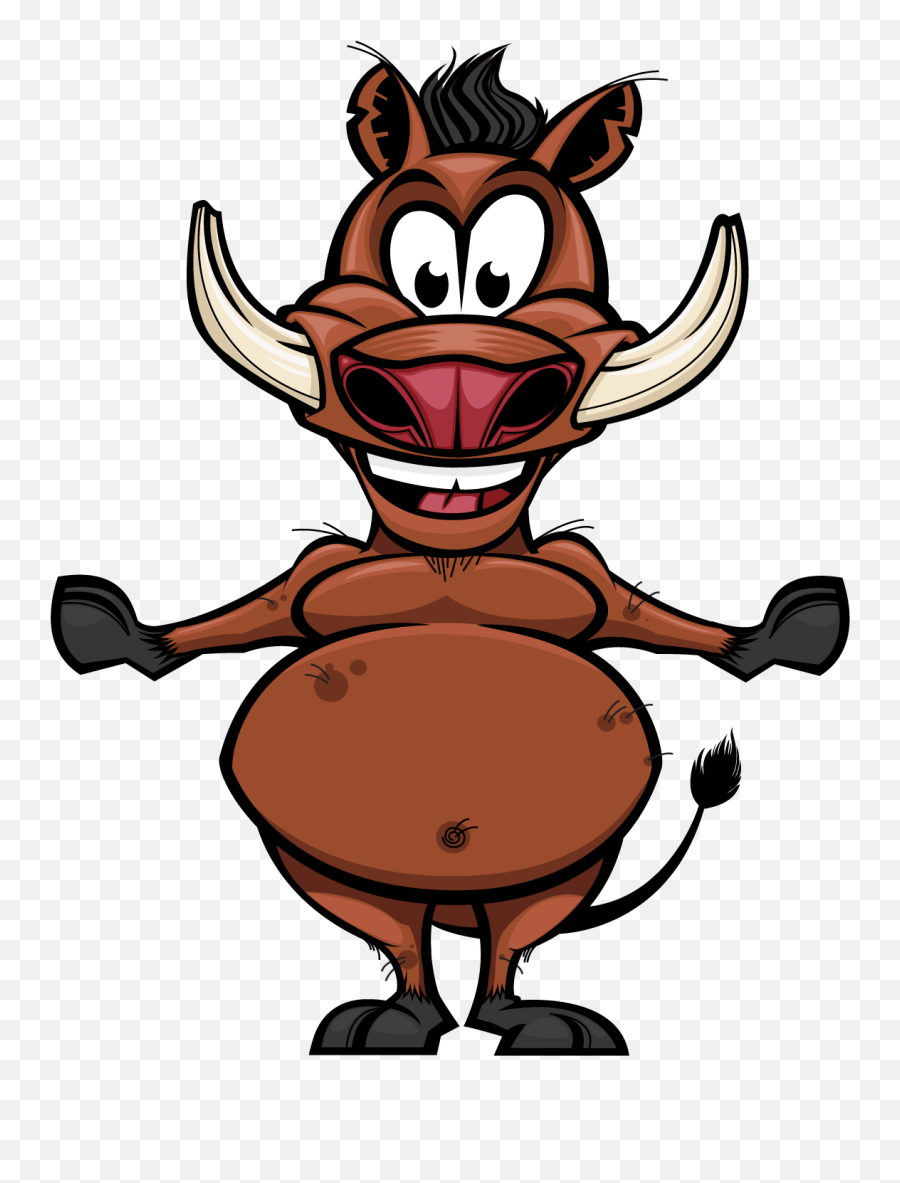 Boar Clipart Warthog - Cute Wild Boar Cartoon Drawing Emoji,Boar Emoji