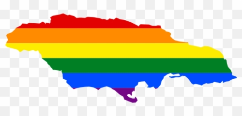 Lgbt Flag Map Of Jamaica - Emoji