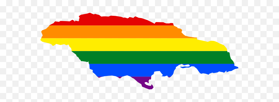 Lgbt Flag Map Of Jamaica - Map Of Jamaica Emoji,Lesbian Flag Emoji