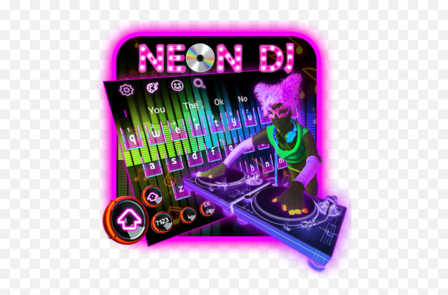 Neon Duo Dj Keyboard - Google Play Disc Jockey Emoji,Record Player Emoji
