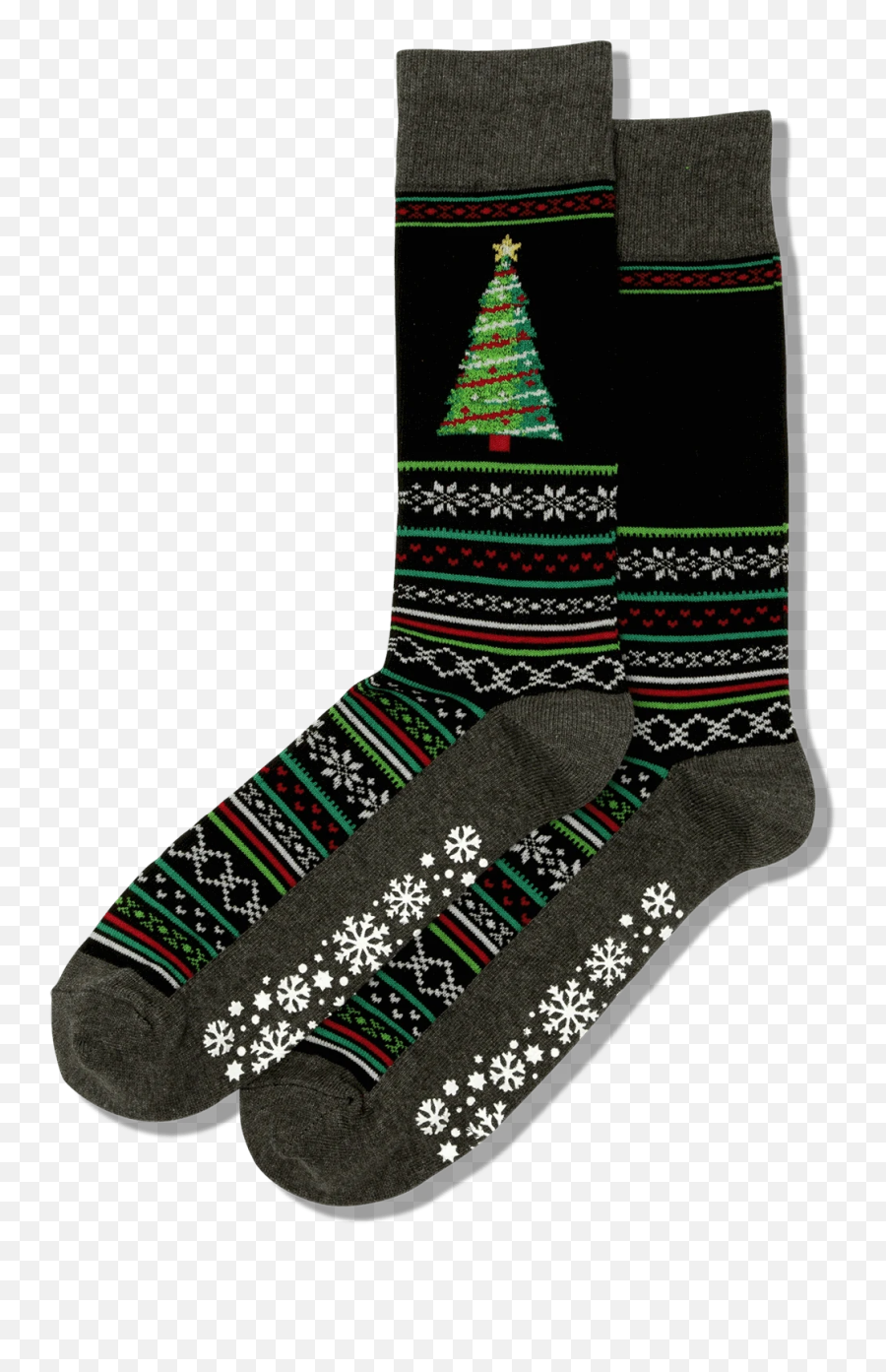 Menu0027s Christmas Tree Crew Socks U2013 Hotsox - Sock Emoji,Emoji Xmas Tree